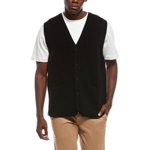 Simkhai Mens  Rhys Wool & Cashmere-Blend Vest, Black